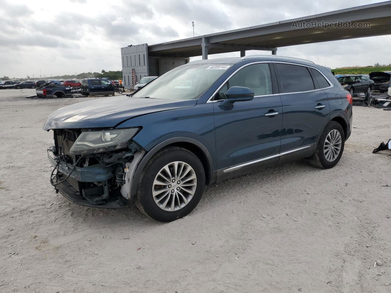 2016 Lincoln Mkx Select Синий vin: 2LMTJ6KR1GBL31848