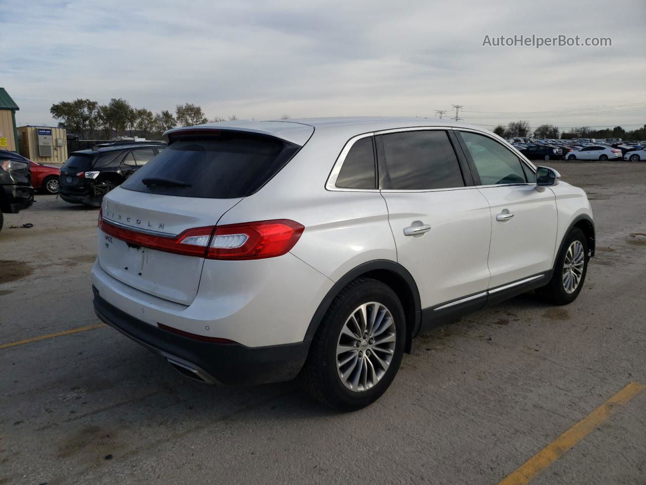 2016 Lincoln Mkx Select White vin: 2LMTJ6KR1GBL50528