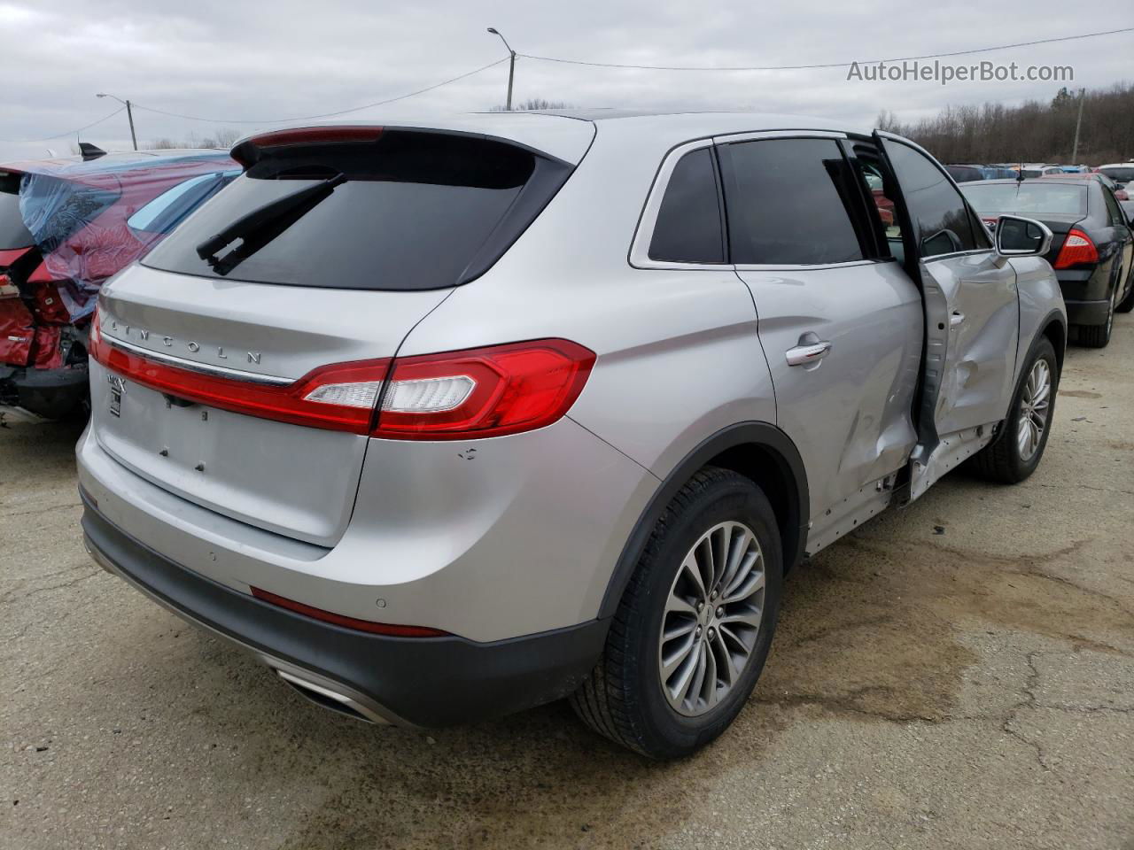 2016 Lincoln Mkx Select Серебряный vin: 2LMTJ6KR3GBL61241