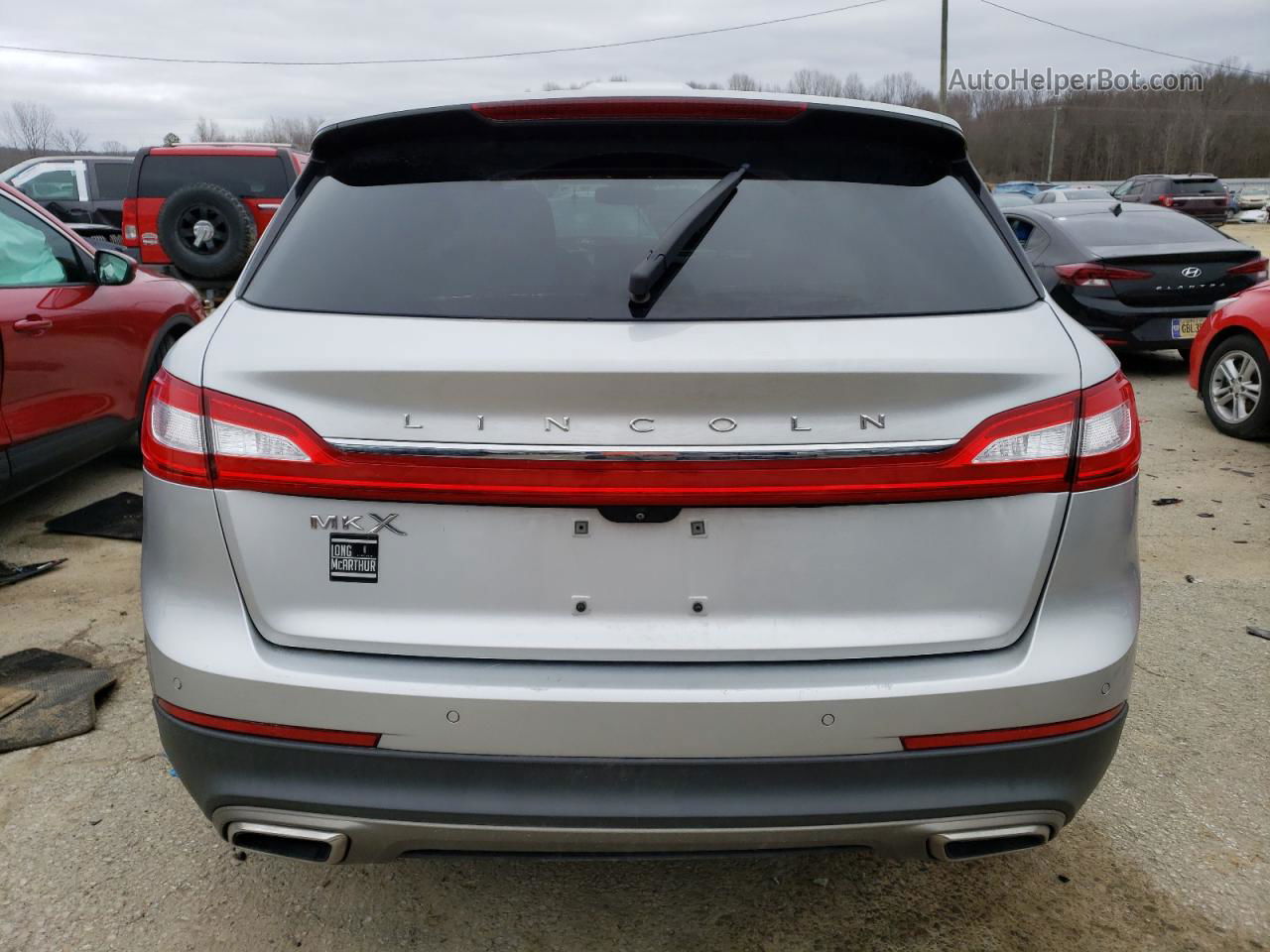 2016 Lincoln Mkx Select Silver vin: 2LMTJ6KR3GBL61241