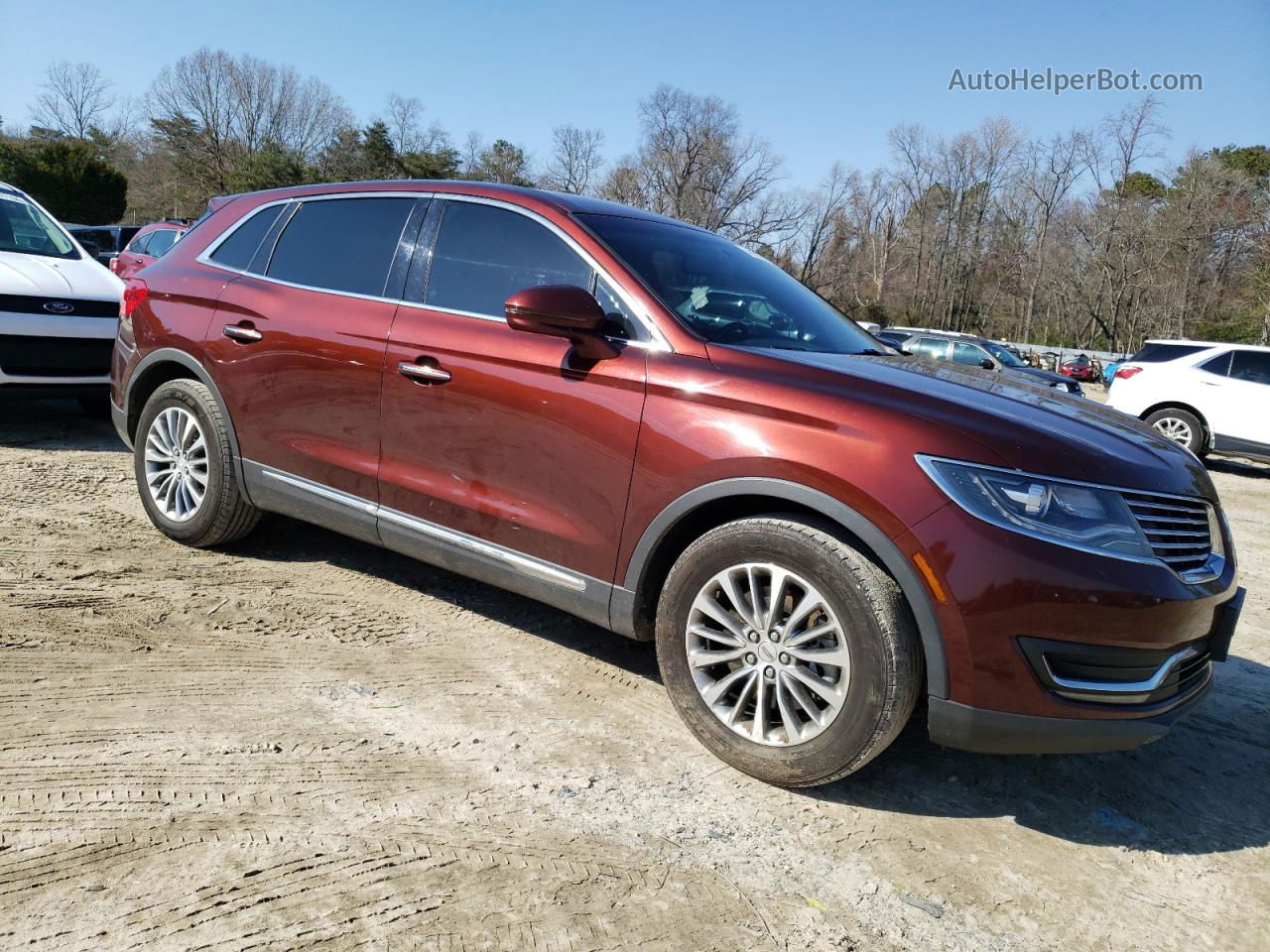 2016 Lincoln Mkx Select Бордовый vin: 2LMTJ6KR4GBL49941