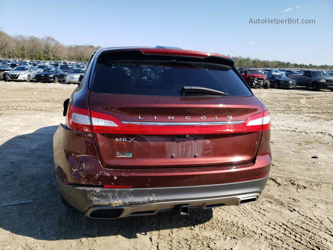 2016 Lincoln Mkx Select Бордовый vin: 2LMTJ6KR4GBL49941