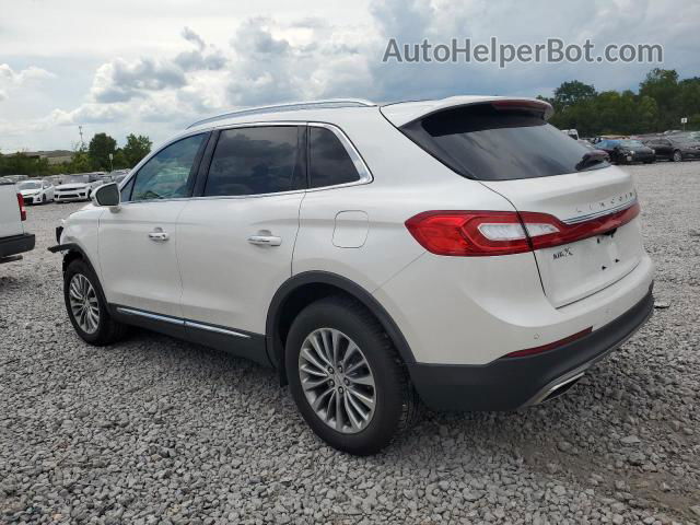 2016 Lincoln Mkx Select White vin: 2LMTJ6KR4GBL87749