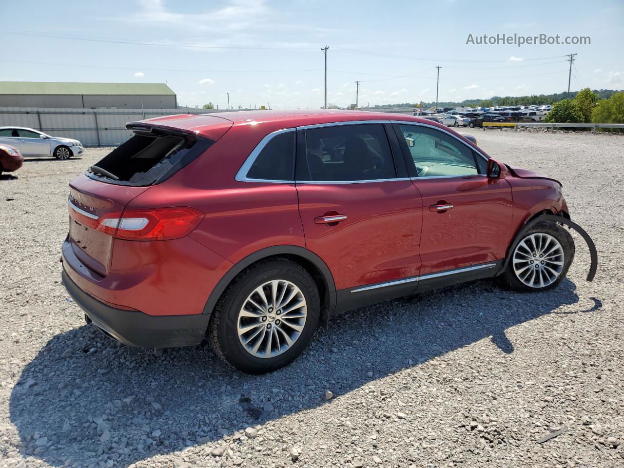 2016 Lincoln Mkx Select Red vin: 2LMTJ6KR5GBL20528