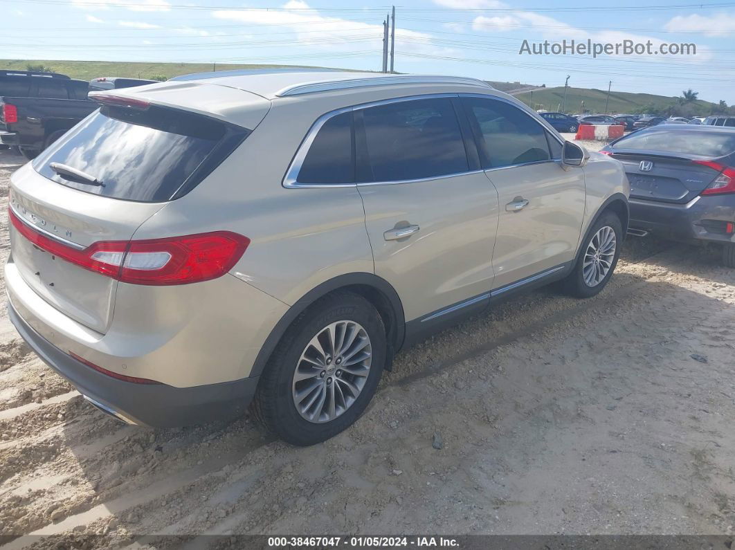 2016 Lincoln Mkx Select Кремовый vin: 2LMTJ6KR5GBL23008