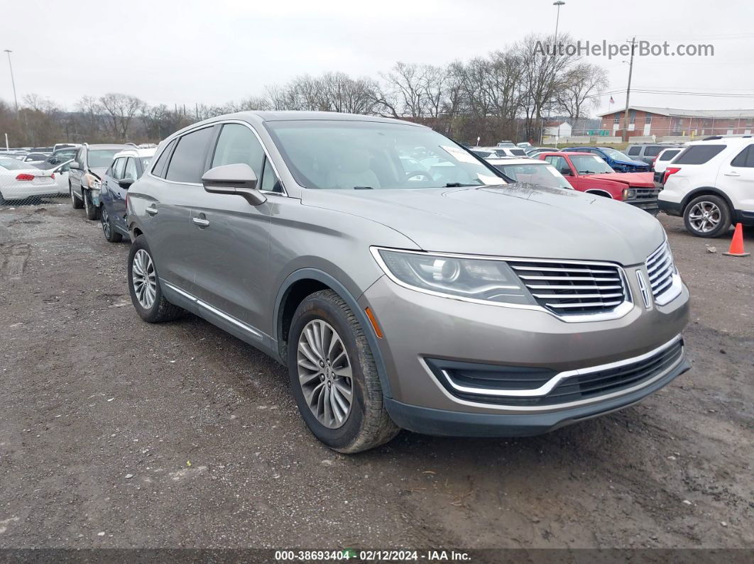 2016 Lincoln Mkx Select Gray vin: 2LMTJ6KR5GBL39984