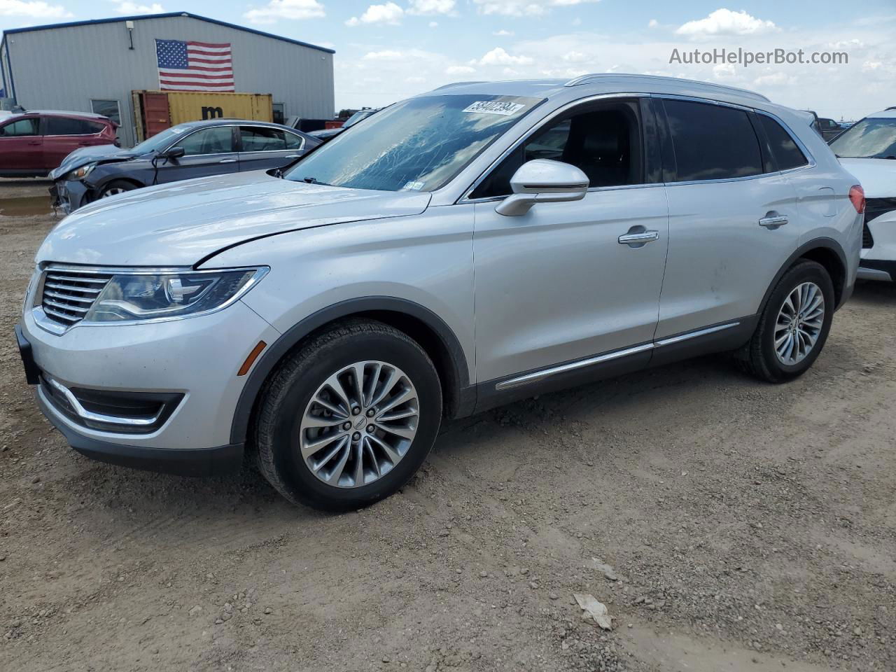 2016 Lincoln Mkx Select Серебряный vin: 2LMTJ6KR5GBL55487