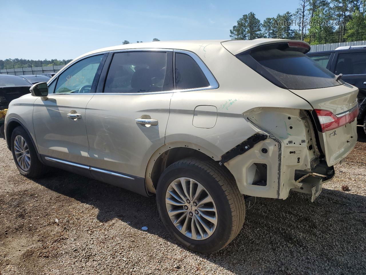 2016 Lincoln Mkx Select Бежевый vin: 2LMTJ6KR5GBL78994