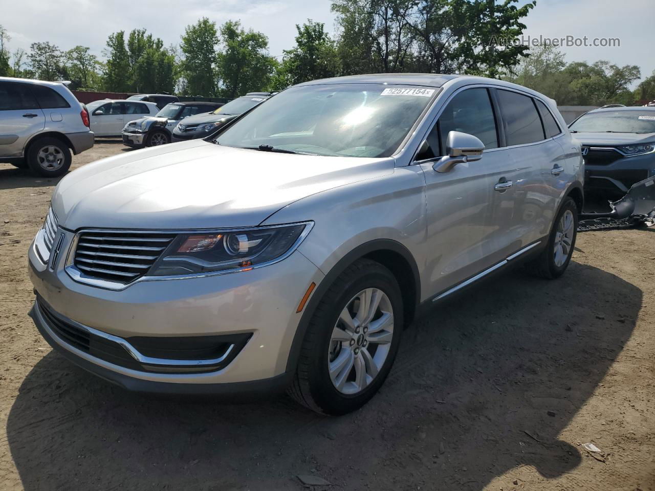 2016 Lincoln Mkx Select Silver vin: 2LMTJ6KR7GBL87647