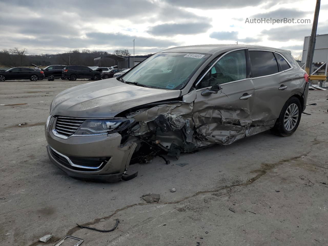 2016 Lincoln Mkx Select Gray vin: 2LMTJ6KR9GBL60630