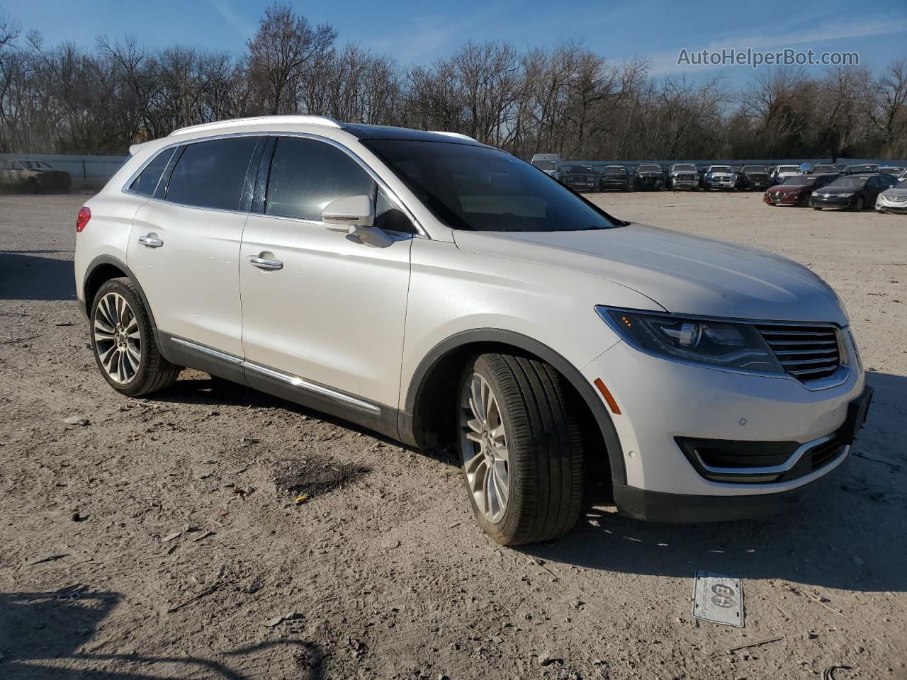 2016 Lincoln Mkx Reserve White vin: 2LMTJ6LP2GBL69943