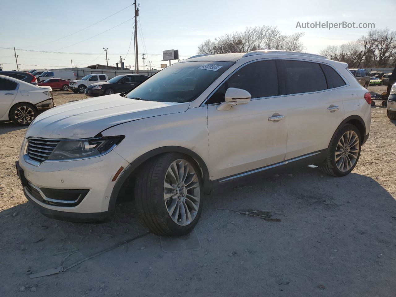 2016 Lincoln Mkx Reserve Белый vin: 2LMTJ6LP2GBL69943