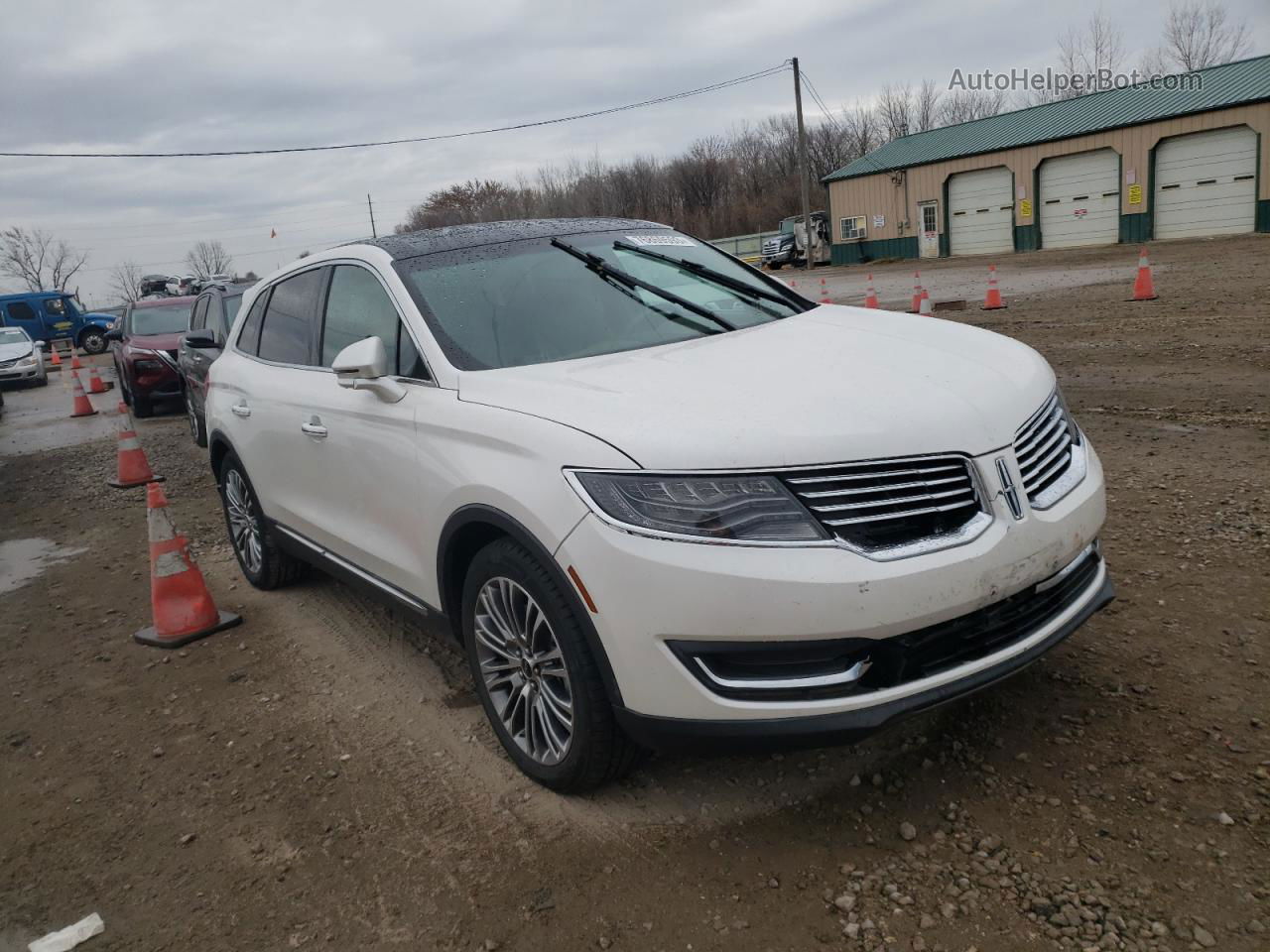 2016 Lincoln Mkx Reserve White vin: 2LMTJ6LR1GBL29628