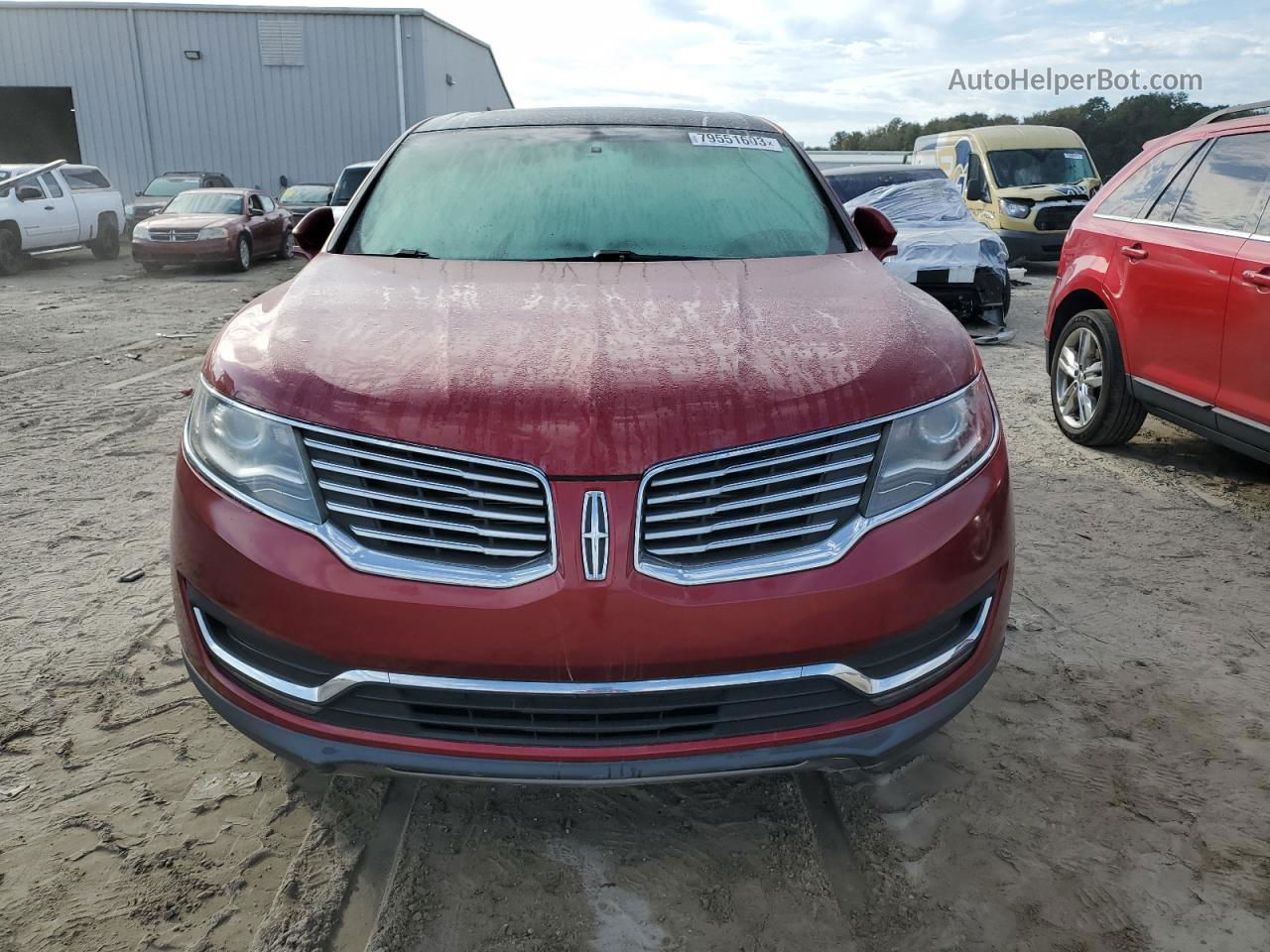 2016 Lincoln Mkx Reserve Красный vin: 2LMTJ6LR1GBL71362