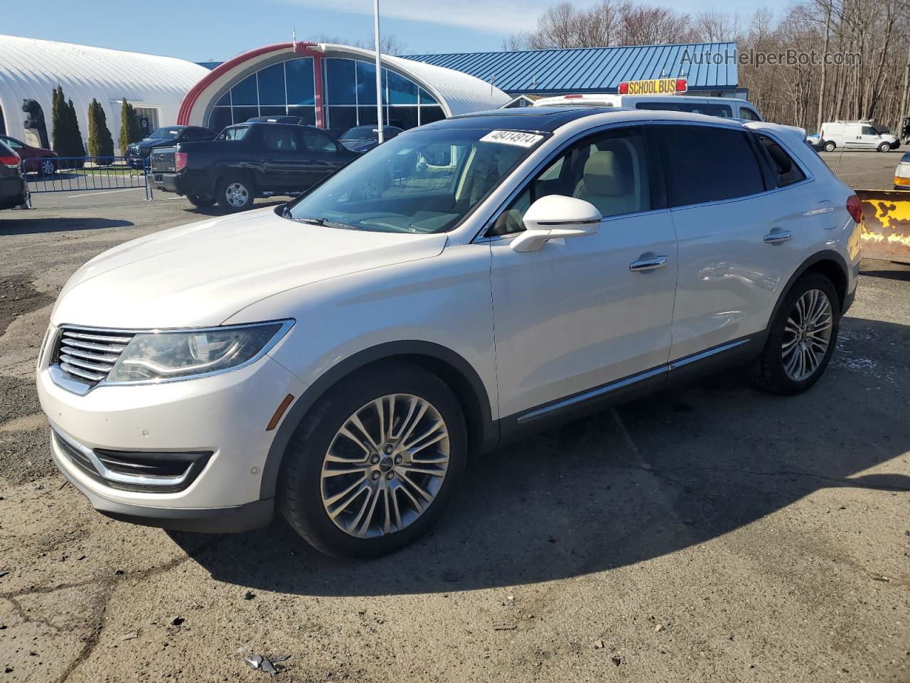 2016 Lincoln Mkx Reserve Белый vin: 2LMTJ6LR2GBL62752