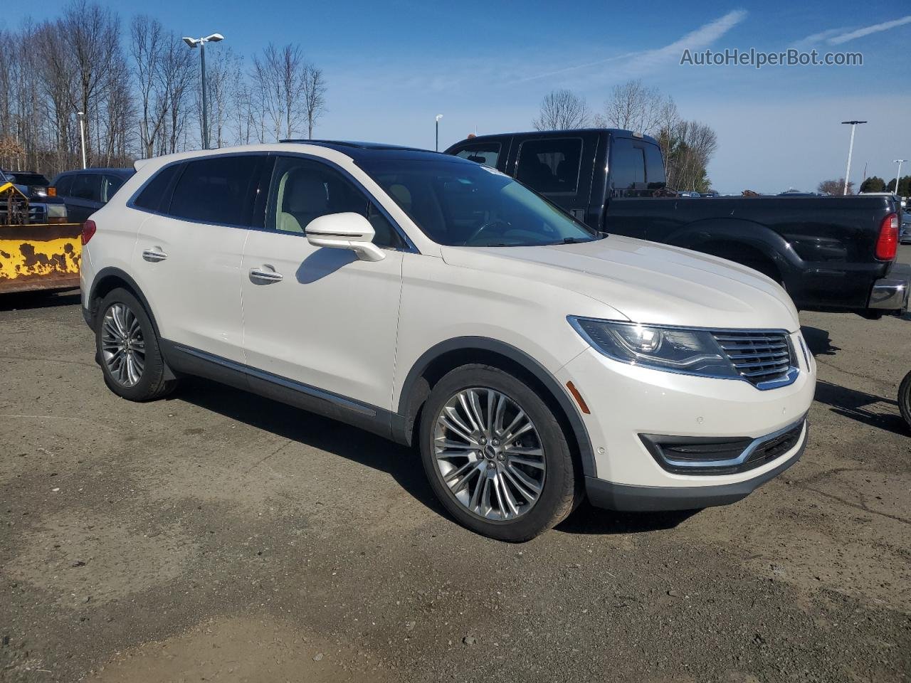 2016 Lincoln Mkx Reserve White vin: 2LMTJ6LR2GBL62752