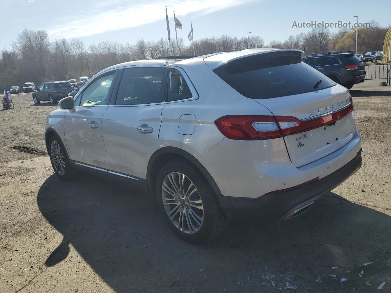 2016 Lincoln Mkx Reserve White vin: 2LMTJ6LR2GBL62752