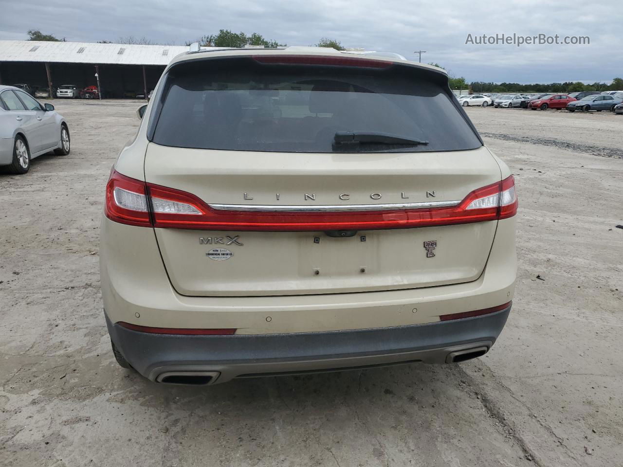 2016 Lincoln Mkx Reserve Желто-коричневый vin: 2LMTJ6LR2GBL82709