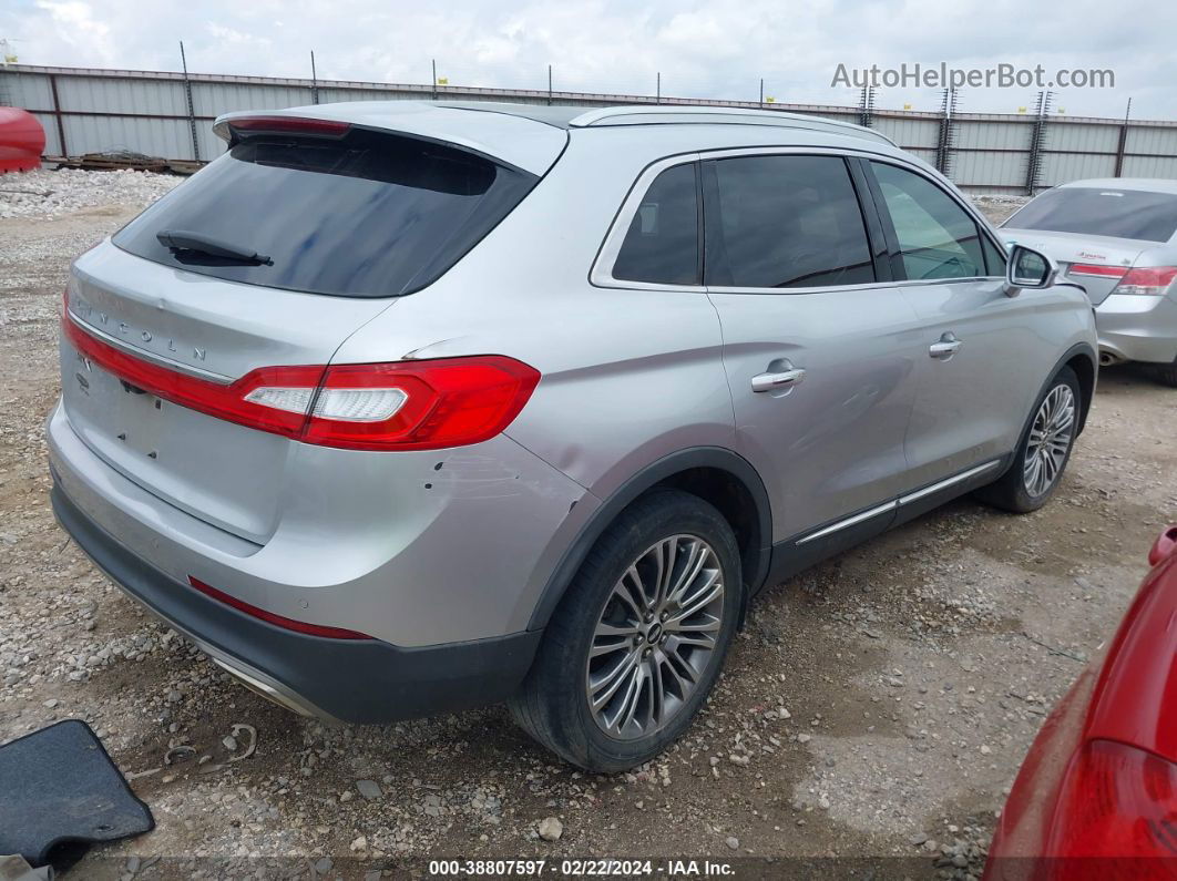 2016 Lincoln Mkx Reserve Серебряный vin: 2LMTJ6LR3GBL53378