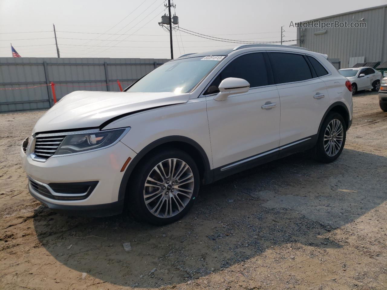 2016 Lincoln Mkx Reserve White vin: 2LMTJ6LR3GBL55230