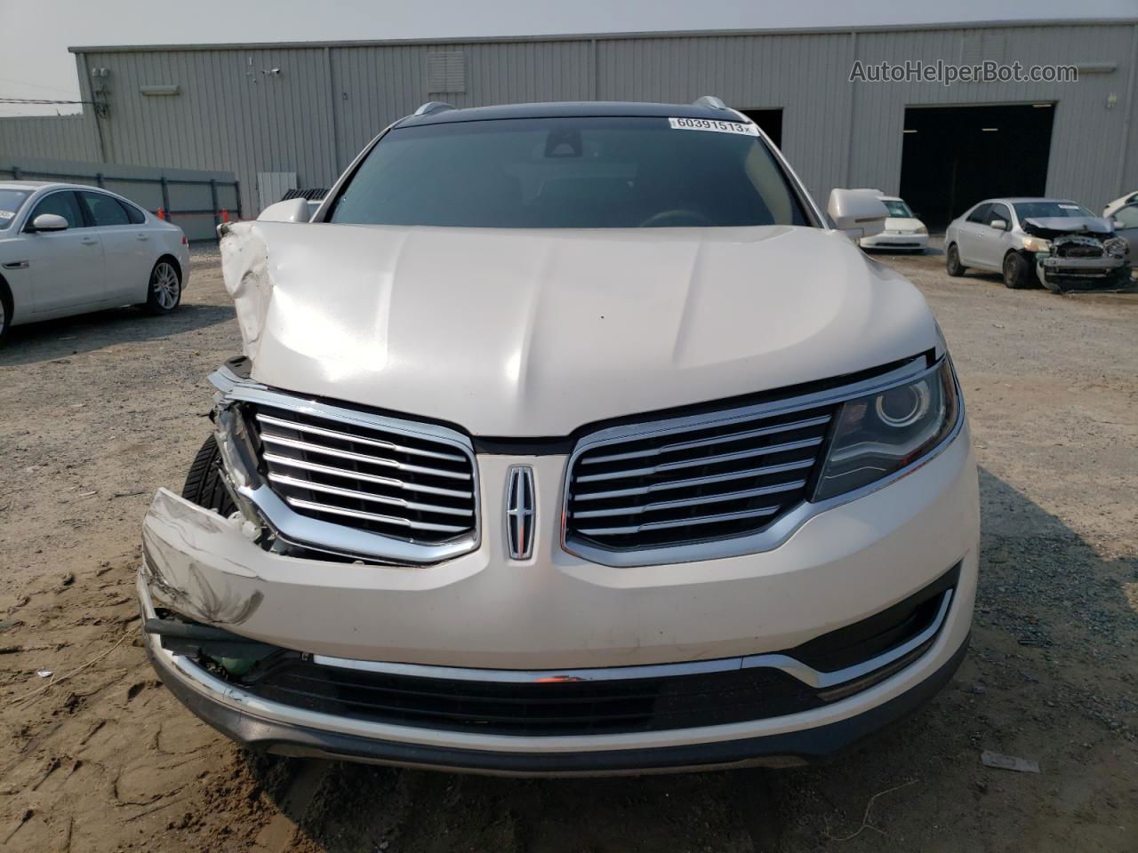 2016 Lincoln Mkx Reserve White vin: 2LMTJ6LR3GBL55230