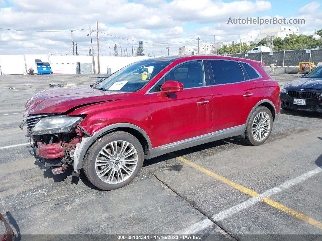 2016 Lincoln Mkx Reserve Красный vin: 2LMTJ6LR5GBL35237