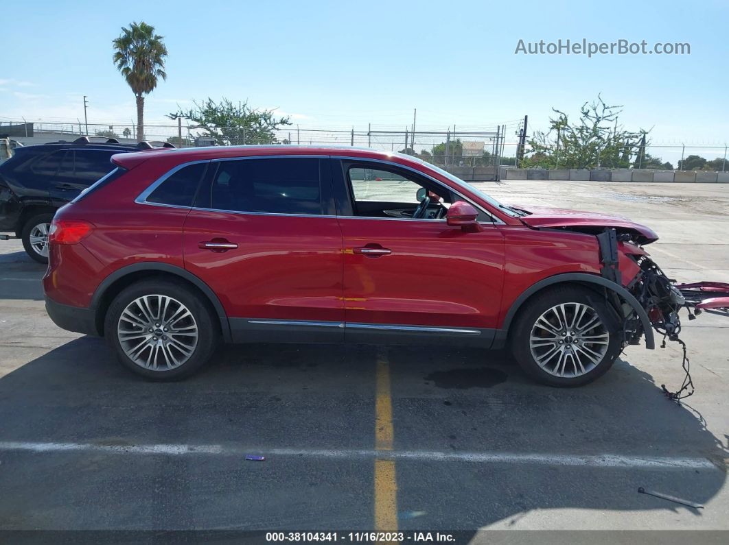 2016 Lincoln Mkx Reserve Красный vin: 2LMTJ6LR5GBL35237