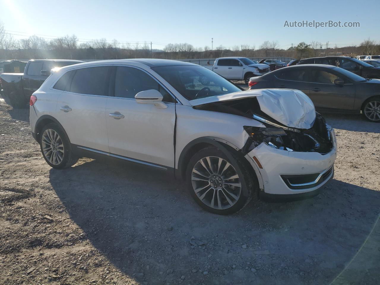 2016 Lincoln Mkx Reserve White vin: 2LMTJ6LR5GBL72661