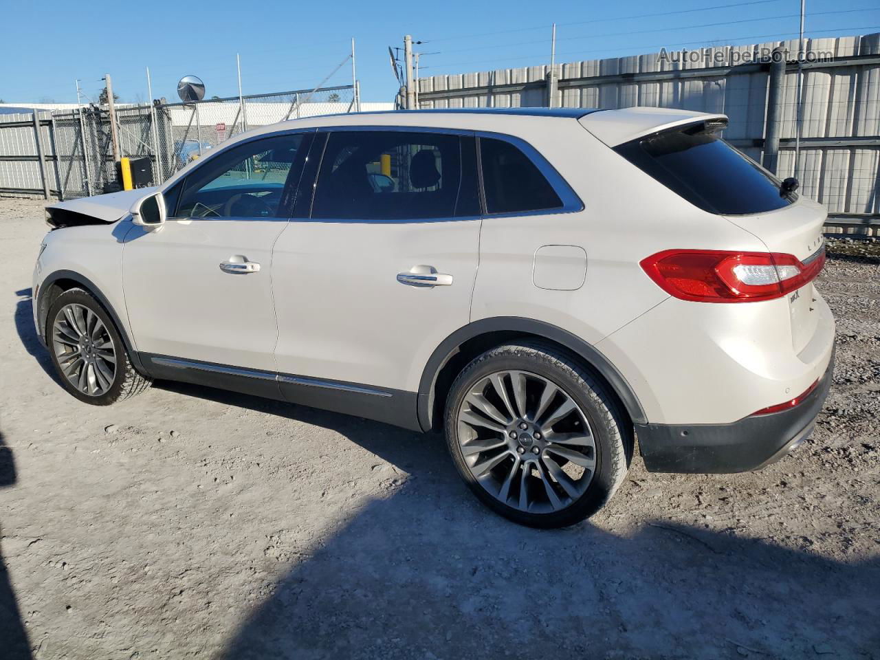 2016 Lincoln Mkx Reserve White vin: 2LMTJ6LR5GBL72661