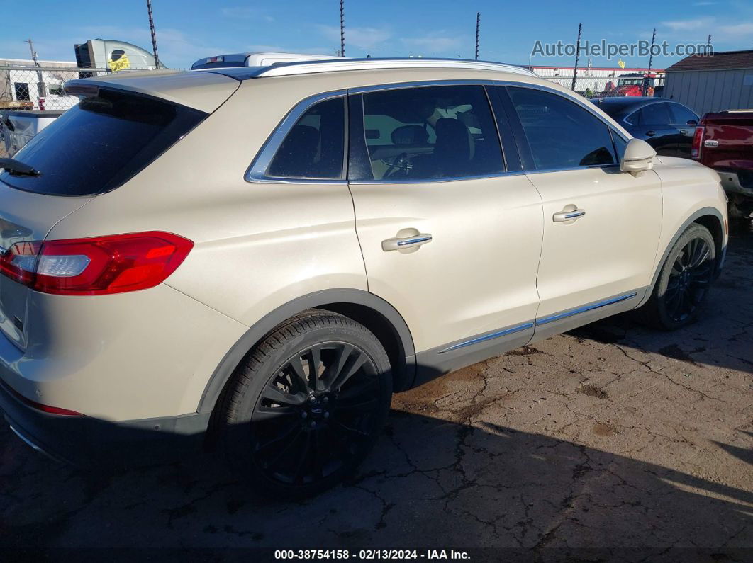 2016 Lincoln Mkx Reserve Cream vin: 2LMTJ6LR6GBL22884