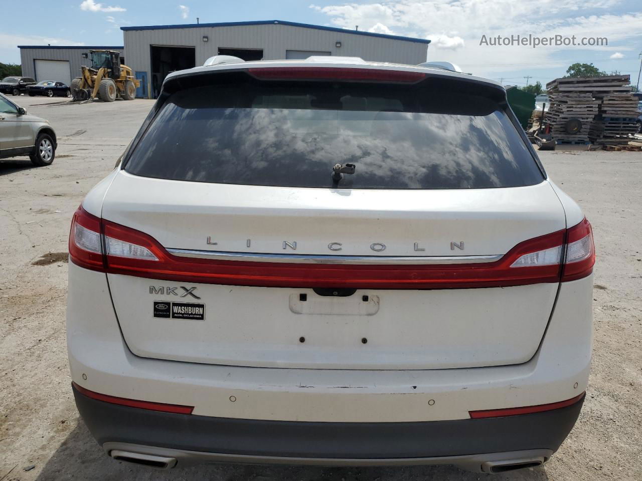 2016 Lincoln Mkx Reserve White vin: 2LMTJ6LR6GBL43766