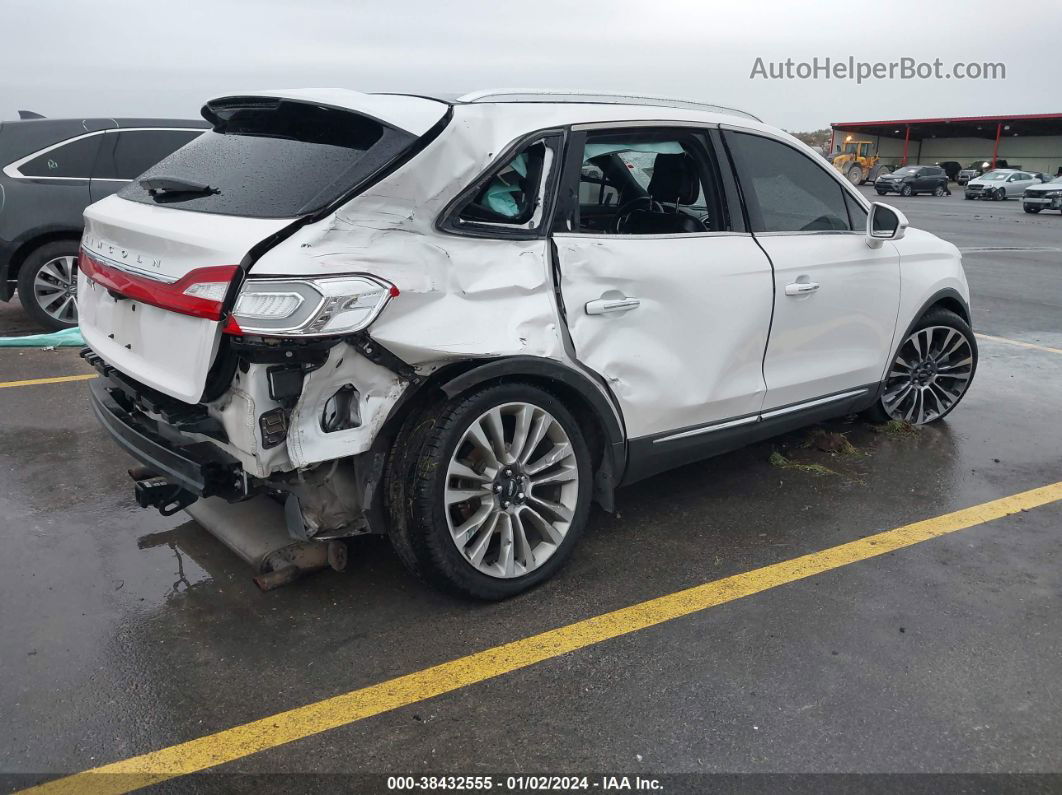 2016 Lincoln Mkx Reserve White vin: 2LMTJ6LR8GBL23101