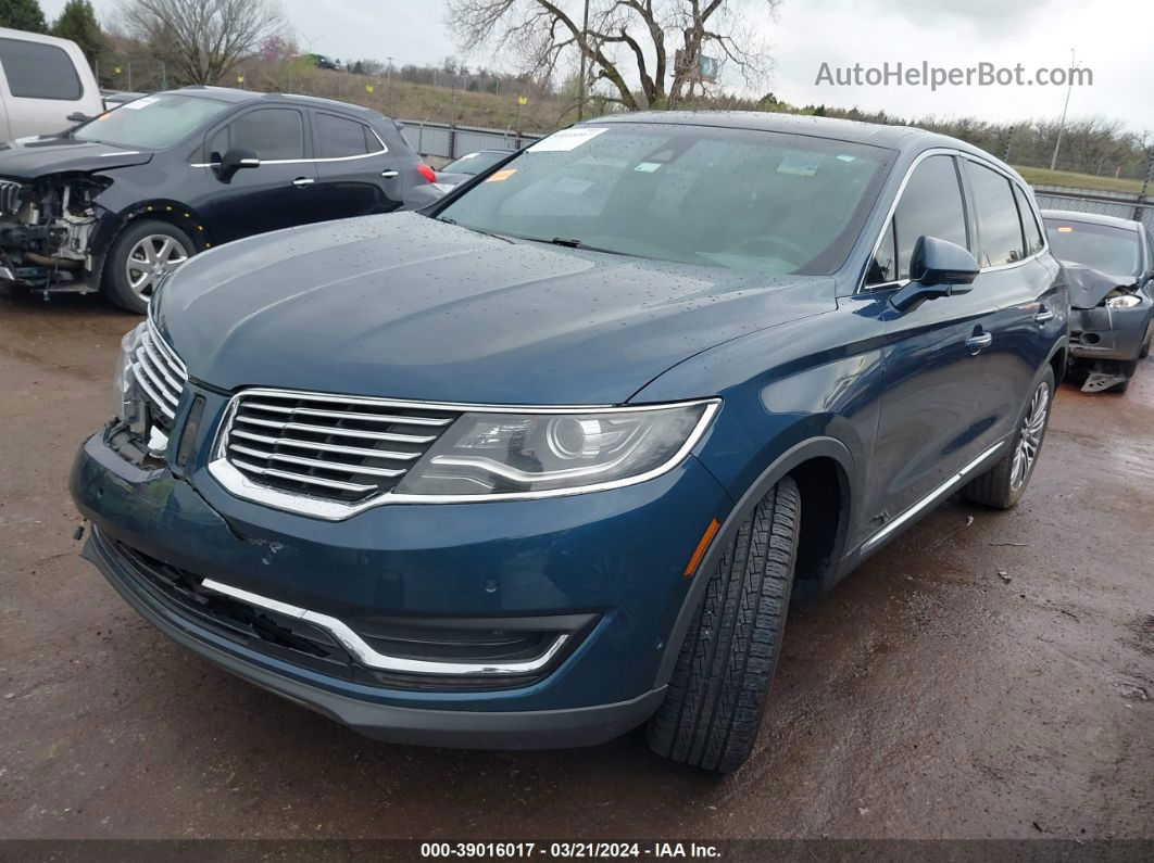 2016 Lincoln Mkx Reserve Синий vin: 2LMTJ6LR8GBL44739