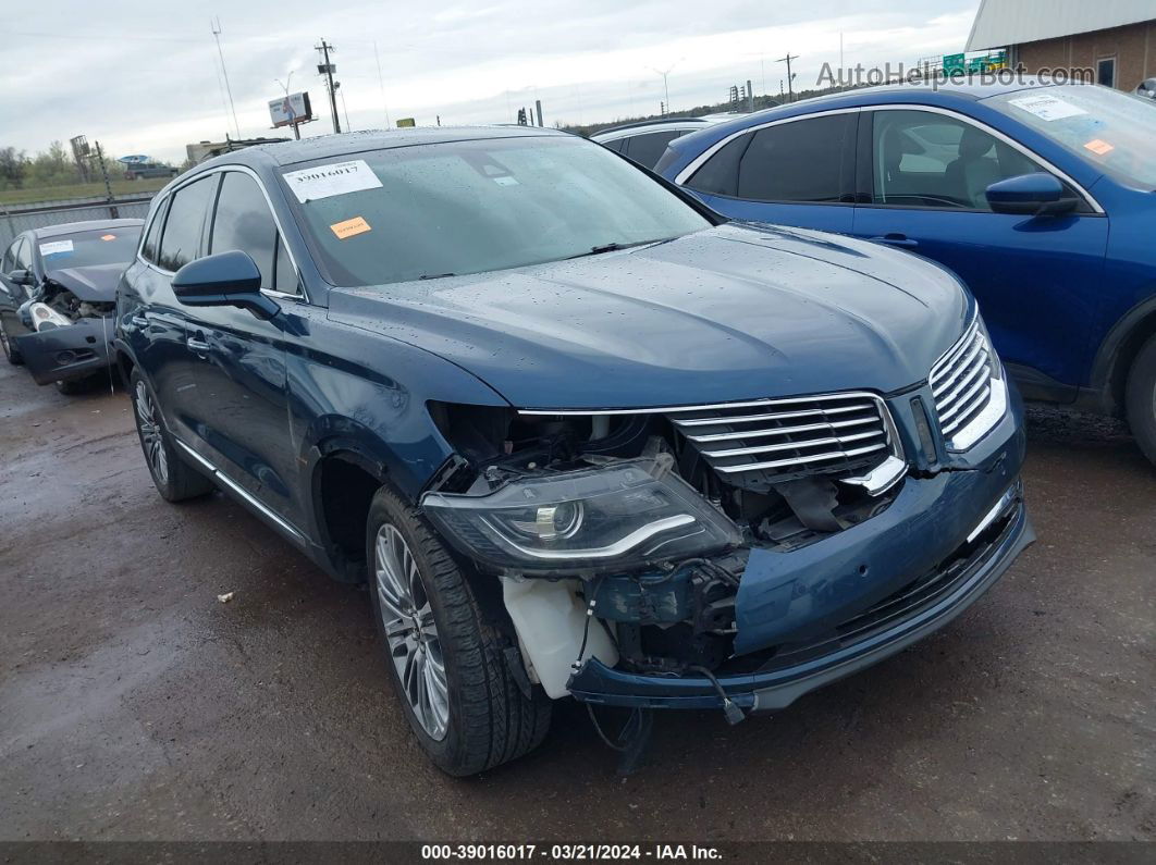 2016 Lincoln Mkx Reserve Blue vin: 2LMTJ6LR8GBL44739