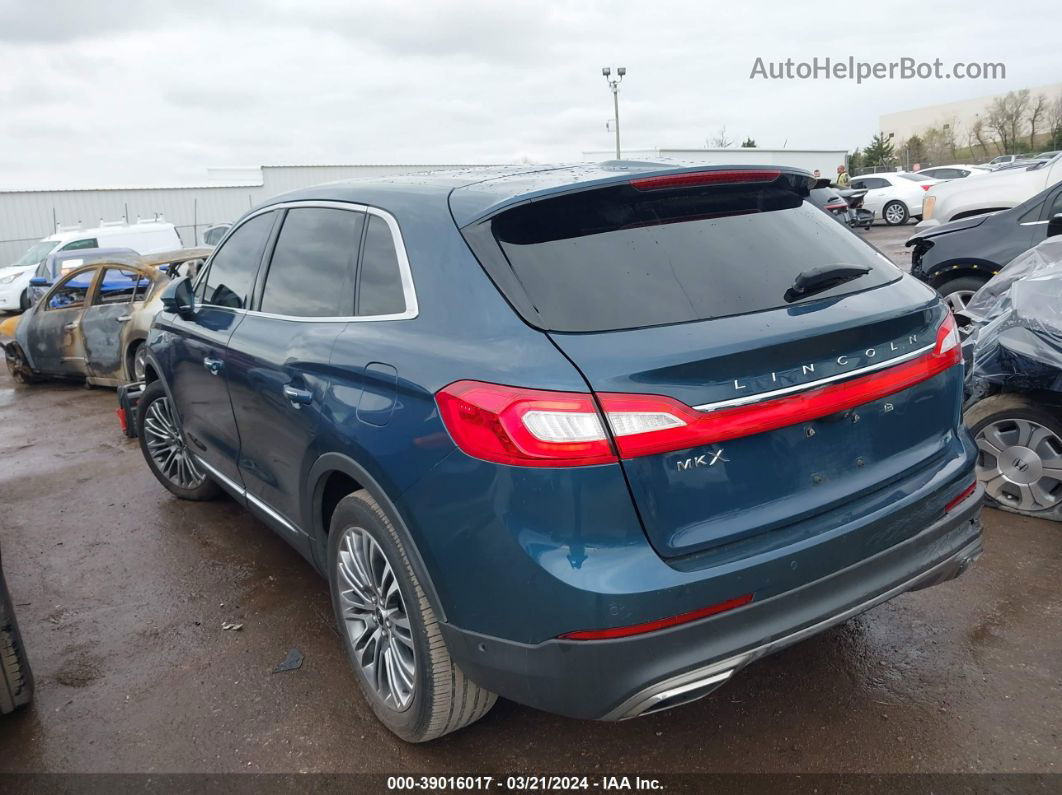 2016 Lincoln Mkx Reserve Blue vin: 2LMTJ6LR8GBL44739