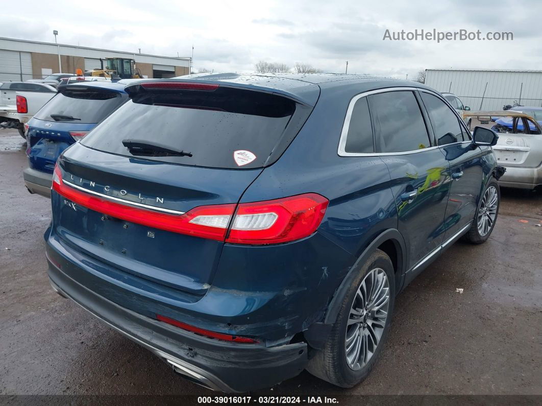 2016 Lincoln Mkx Reserve Blue vin: 2LMTJ6LR8GBL44739