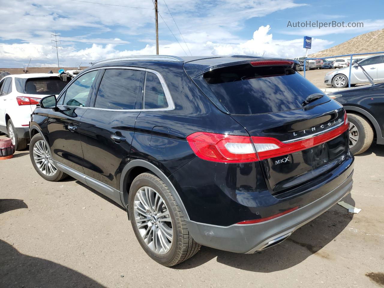 2016 Lincoln Mkx Reserve Black vin: 2LMTJ6LR8GBL83508