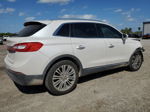 2016 Lincoln Mkx Reserve White vin: 2LMTJ6LR9GBL79449