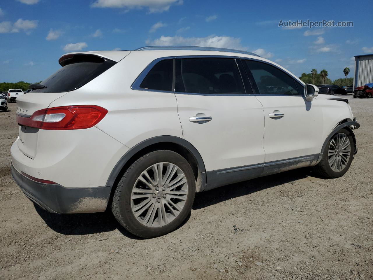 2016 Lincoln Mkx Reserve Белый vin: 2LMTJ6LR9GBL79449