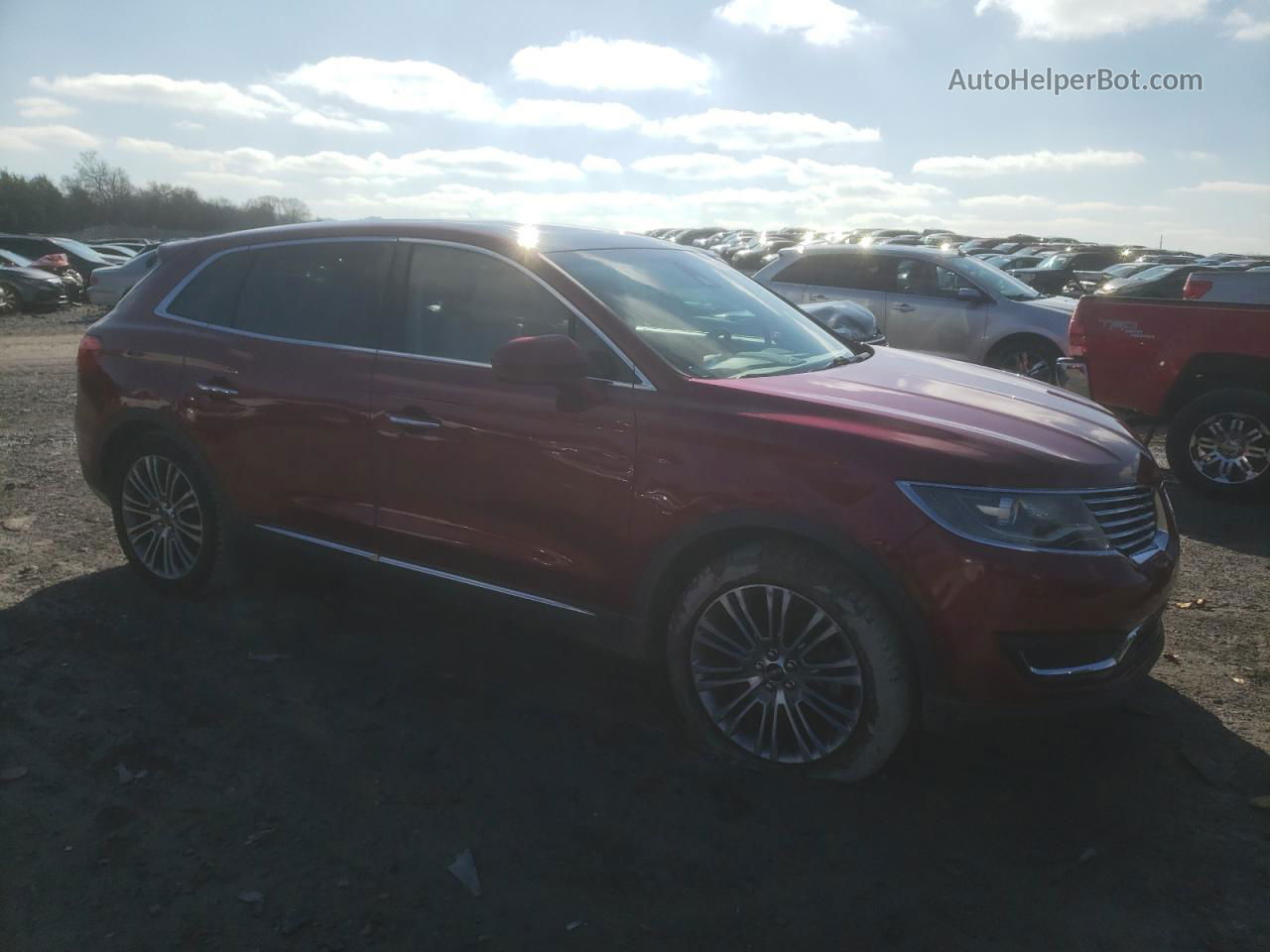 2016 Lincoln Mkx Reserve Burgundy vin: 2LMTJ6LRXGBL73899