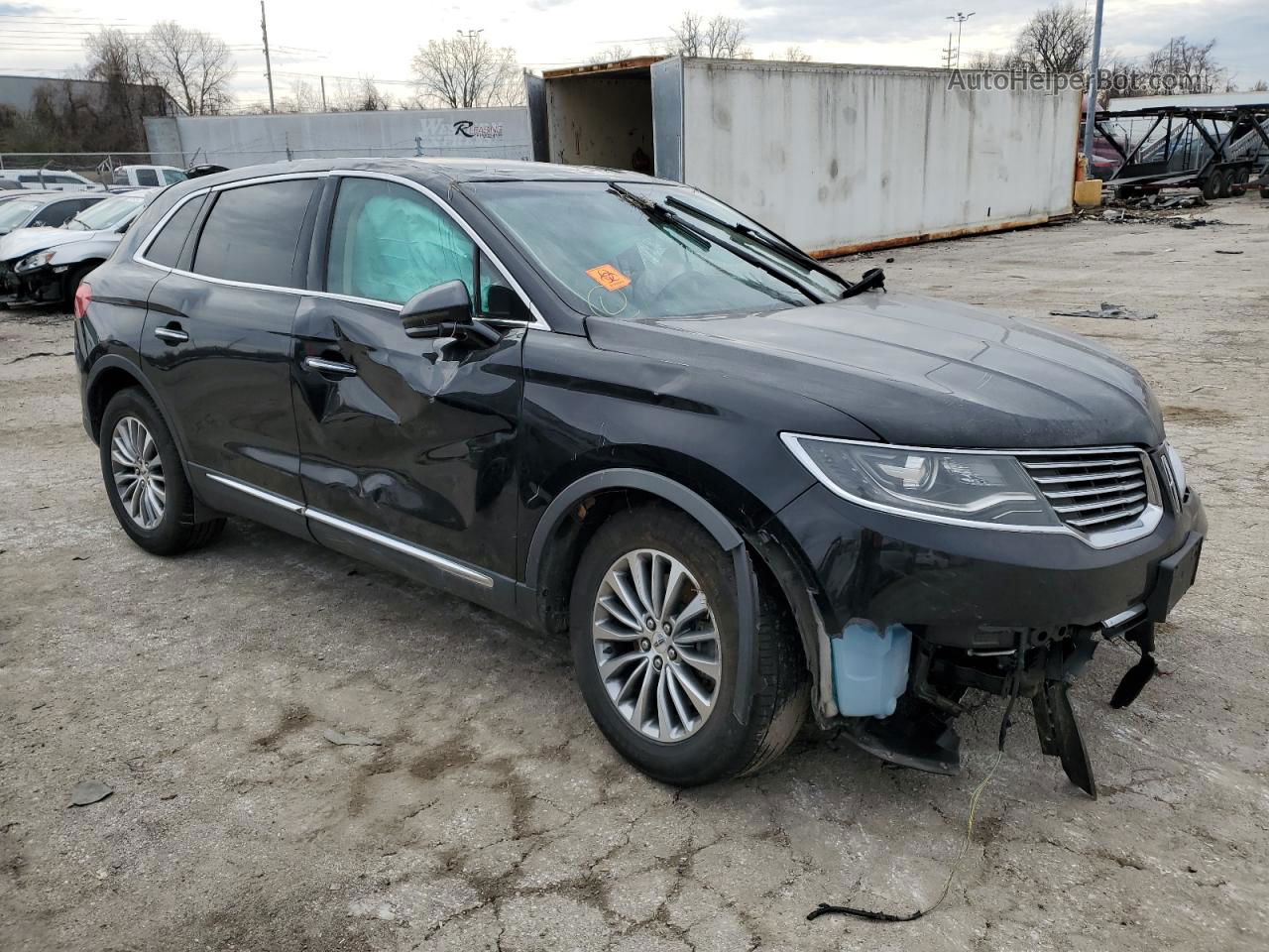 2016 Lincoln Mkx Select Черный vin: 2LMTJ8KP0GBL66844