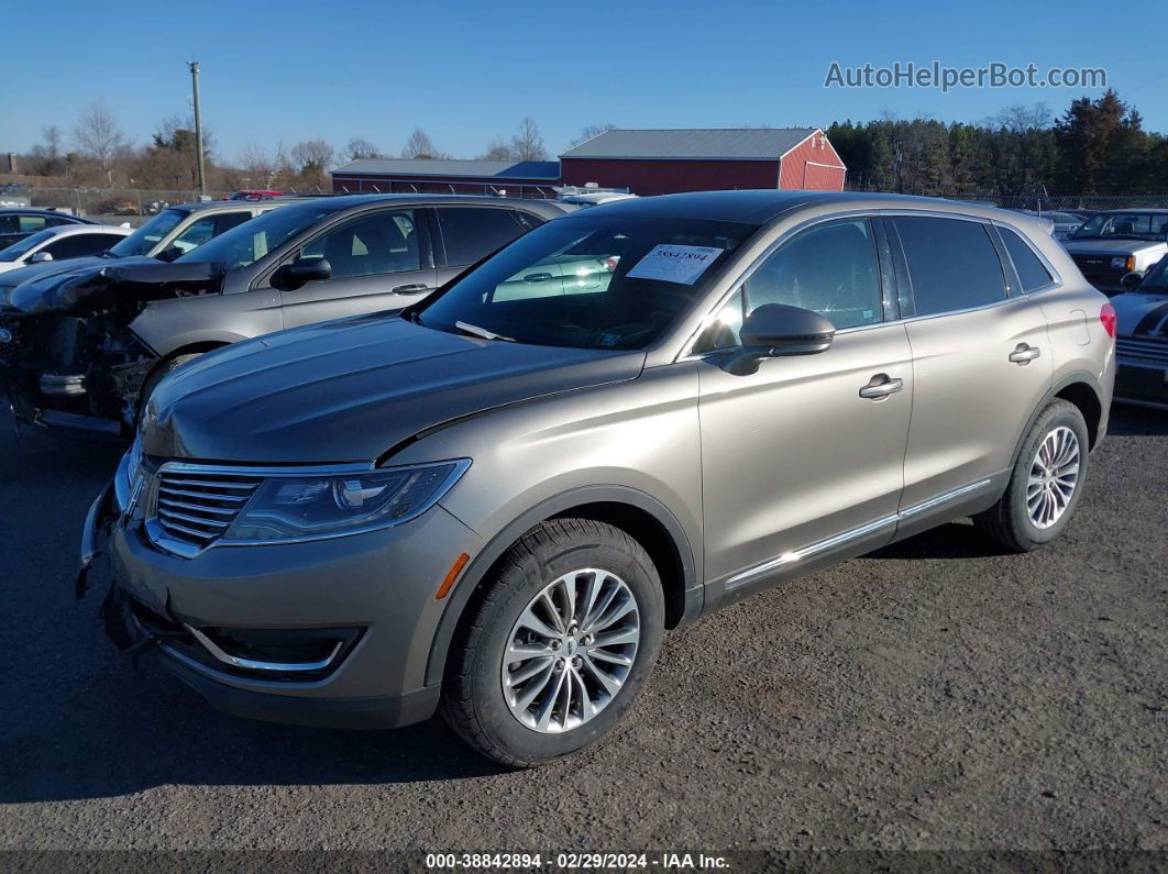 2016 Lincoln Mkx Select Серый vin: 2LMTJ8KP8GBL35647