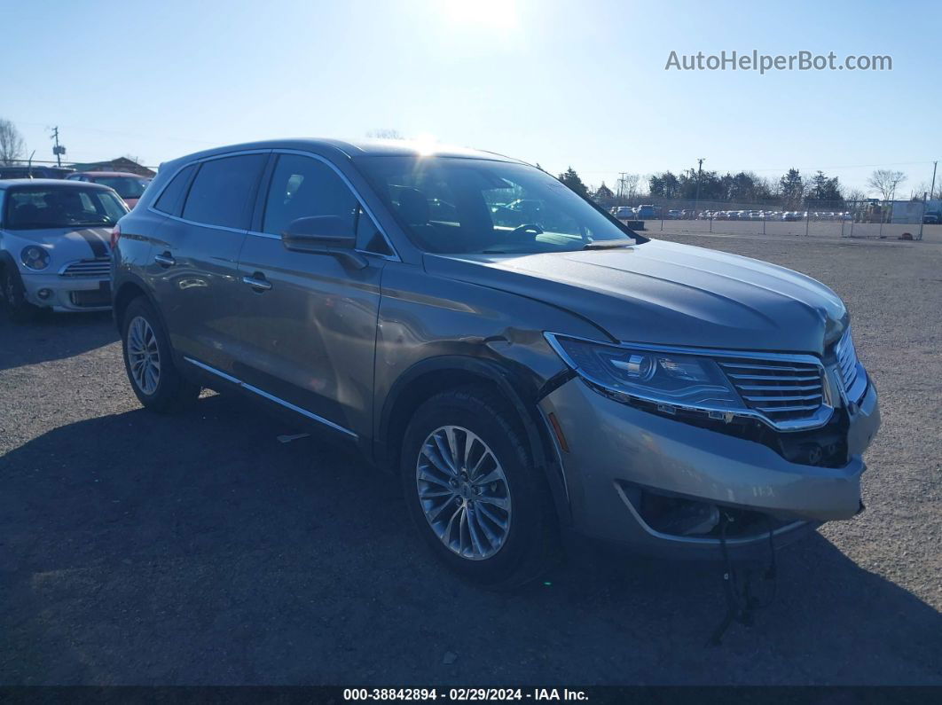 2016 Lincoln Mkx Select Gray vin: 2LMTJ8KP8GBL35647