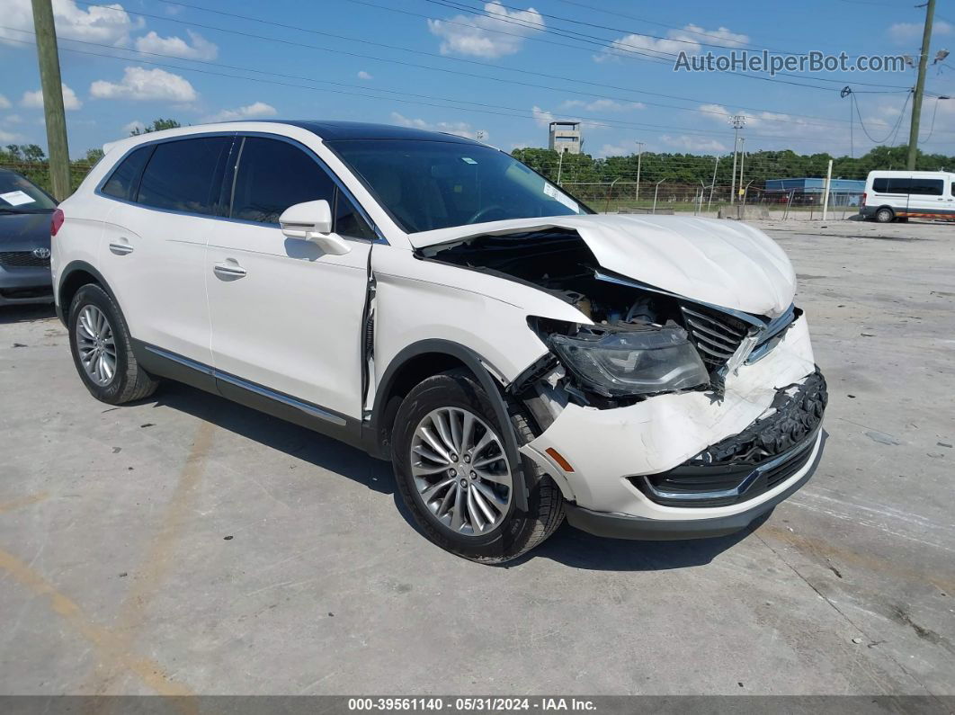 2016 Lincoln Mkx Select White vin: 2LMTJ8KPXGBL71341