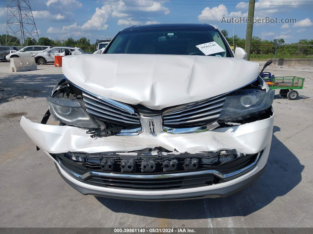 2016 Lincoln Mkx Select White vin: 2LMTJ8KPXGBL71341