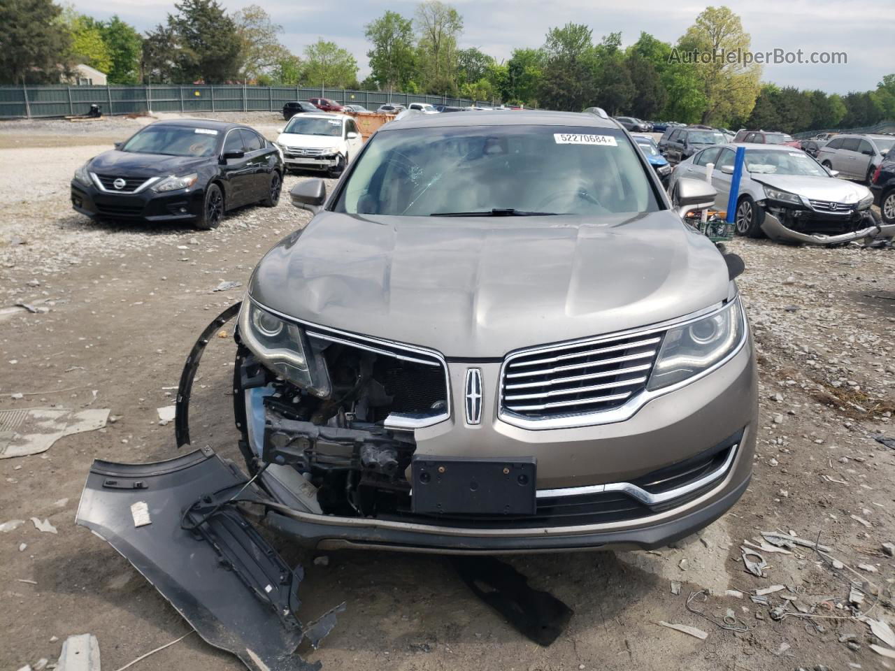 2016 Lincoln Mkx Select Brown vin: 2LMTJ8KR1GBL56969