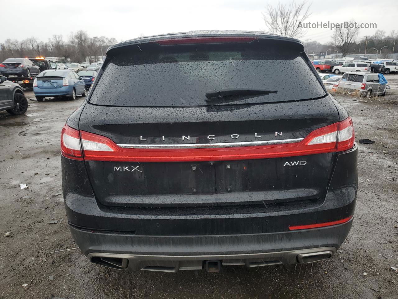 2016 Lincoln Mkx Select Черный vin: 2LMTJ8KR3GBL83333