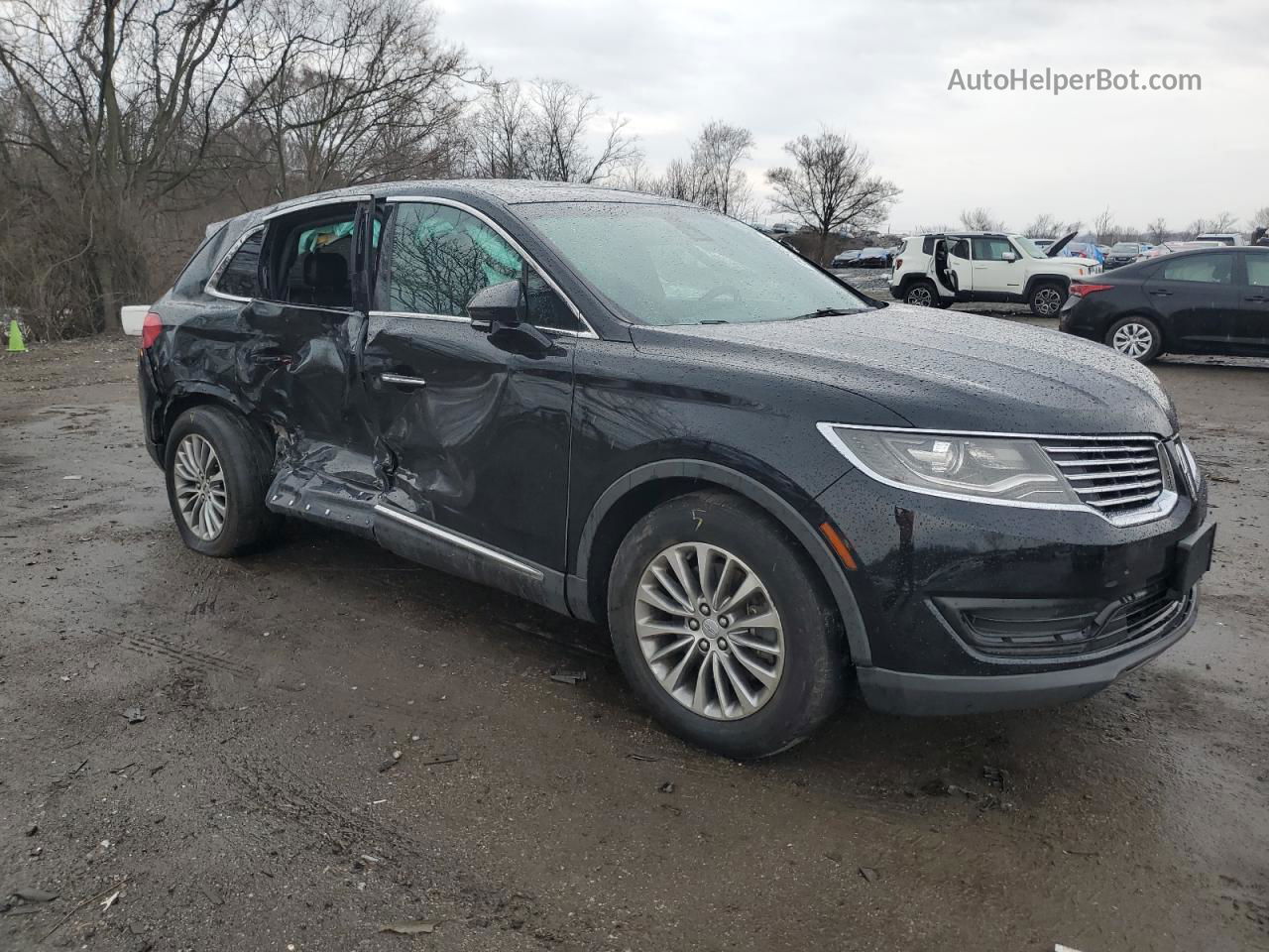 2016 Lincoln Mkx Select Черный vin: 2LMTJ8KR3GBL83333