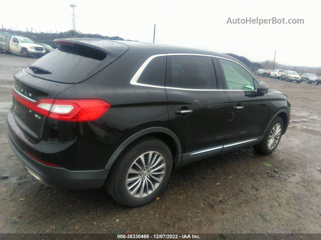 2016 Lincoln Mkx Select Черный vin: 2LMTJ8KR4GBL71191