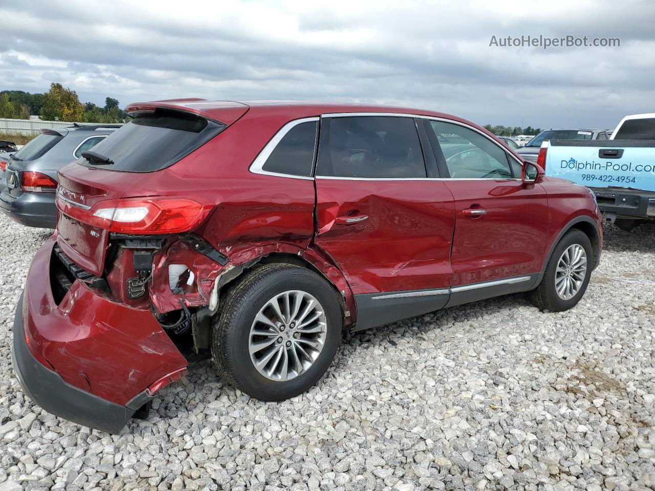 2016 Lincoln Mkx Select Red vin: 2LMTJ8KR5GBL58319